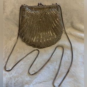 Carla Marchi Beaded Silver Evening Bag